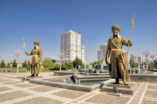 Monument of independence in Ashgabat