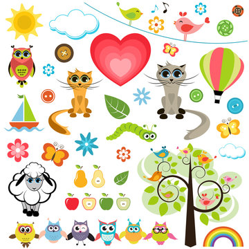 Set of Spring elements