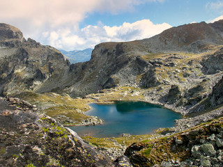 Fototapeta na wymiar Elenski lake in Rila mountain, Bulgaria