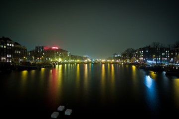 Obraz premium luci sull'amstel