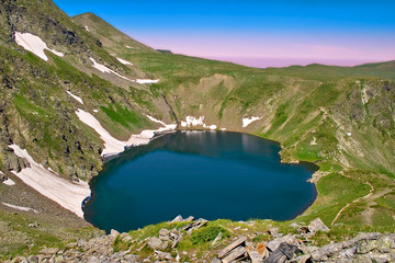 Obraz premium Okoto (The Eye) lake in Rila mountain, Bulgaria