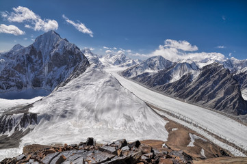 Glacier in Tajikistan