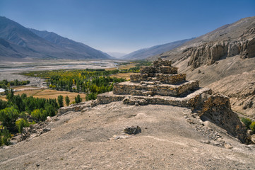 Temple ruins in Tajikistan