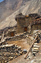 Obraz premium Nepalese old village