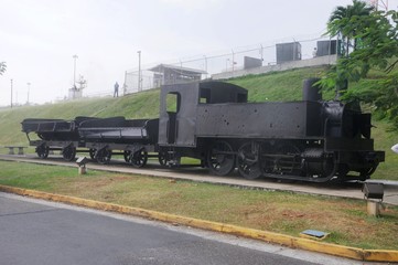 Fototapeta na wymiar Alte Lokomotive vom Panamal Canal - Panama