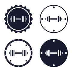 Fitness Emblems vector illustration, eps10, easy to edit