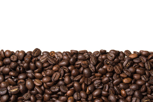 coffee bean on white  background