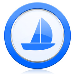 yacht icon sail sign