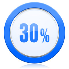 30 percent icon sale sign