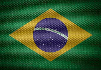 fabric flags brazil