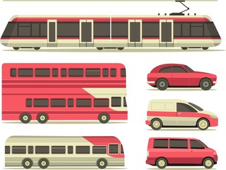 set of urban transport
