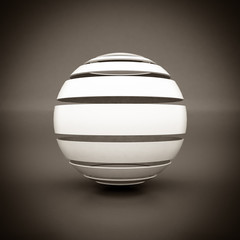 white geometric figure