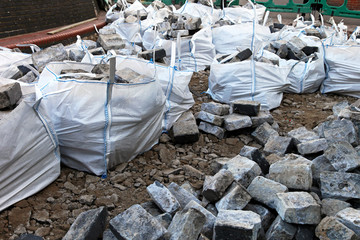 Cobblestones in bags