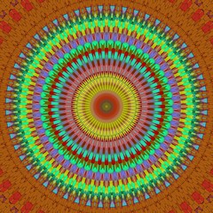 Mandala flower ornament