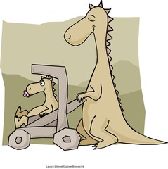 Ma and Baby Dino