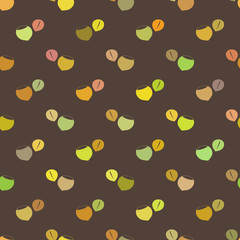 Fototapeta na wymiar seamless background with beans and nuts