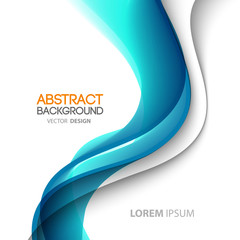 Abstract color lines background. Template brochure design