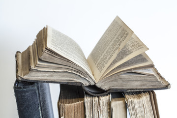Stack of old books
