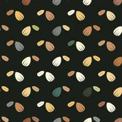 seamless background with beans and nuts