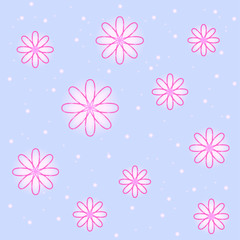 Daisies vector pattern