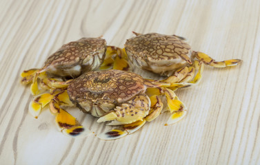 Raw crabs