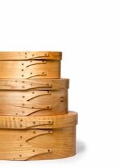 Craftsmanship - Details of Stacked Hand Made Shaker Boxes
