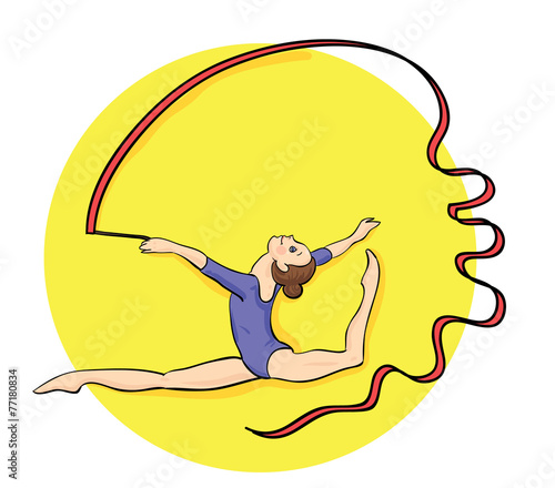 Гимнастка Вектор