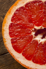 Healthy Organic Red Ruby Grapefruit
