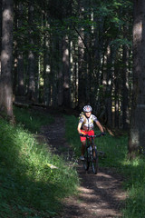 Trailabfahrt am Schinder beim Tegernsee