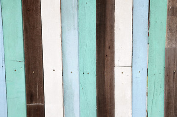 Color wooden wall for web background.