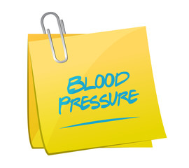 blood pressure memo illustration design