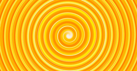 Yellow twirl circular wave Background.