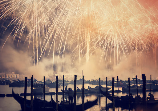 Fototapeta  Redeemer festival of fireworks