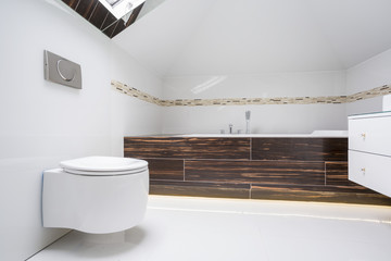 Naklejka na ściany i meble Luxury elegant washroom interior