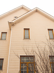 Exterior of a Wooden Terraced Residential