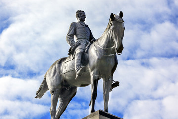 Fototapeta na wymiar General Sherman Equestrian Civil War Memorial Washington DC