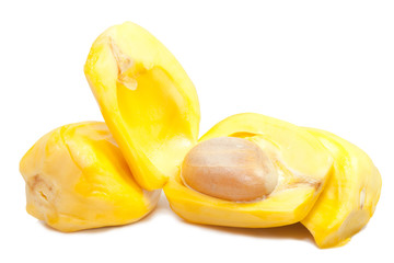 Ripe Jackfruit isolated on white background