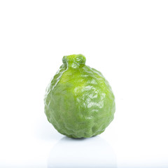 Bergamot fruit on white background.