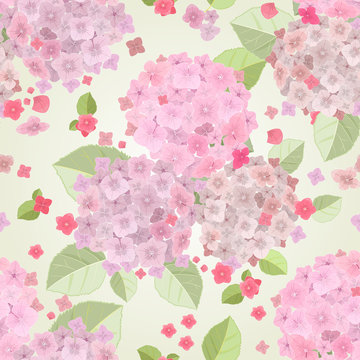 seamless texture with pink flowers
