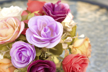 beautiful of rose artificial flowers