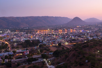 Sunset in Pushkar City, India