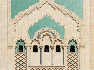 Morocco. Detail of Hassan II Mosque in Casablanca © Alexmar