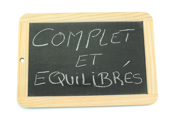 Obraz premium ardoise complet et équilibrés