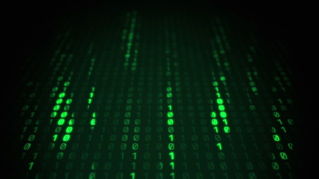 Binary Matrix Falling Prespective