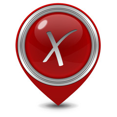 check pointer icon on white background