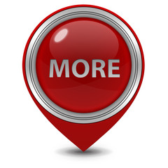 More pointer icon on white background