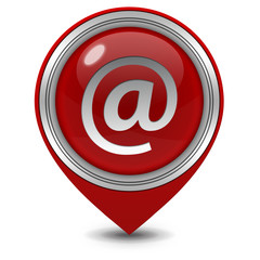 Fototapeta premium Email pointer icon on white background