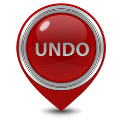 undo pointer icon on white background