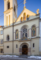 The Church of Saint Cyrill and Methodius. Zagreb. Croatia