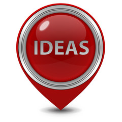 Ideas  pointer icon on white background